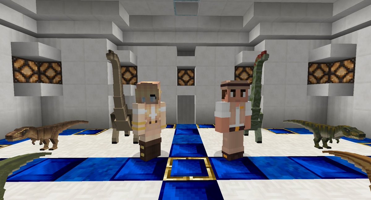 codyrex78117's tweet image. @chrisandthemike and @itsAshleyosity are on the @JurassicModpack server, waiting for you to take pictures with them in their own temple !