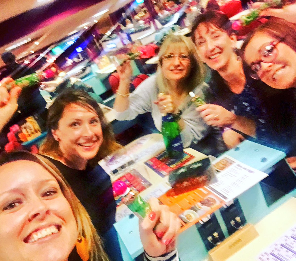 rebeccarowe's tweet photo. Fab night with the #CreativeChiropractic ladies. Thanks @MeccaNorwich for the chocs, bubbles &amp; sorting the newbies out with cards &amp; dabbers! https://t.co/ggXCWuDrrN