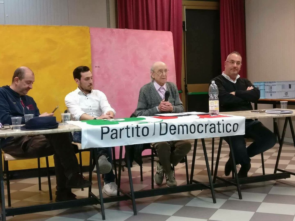 Grazie a Rolando Fontanelli, 93 anni, partigiano, che ieri sera ha presentato la nostra mozione a Casenuove (Empoli) #avantinsieme