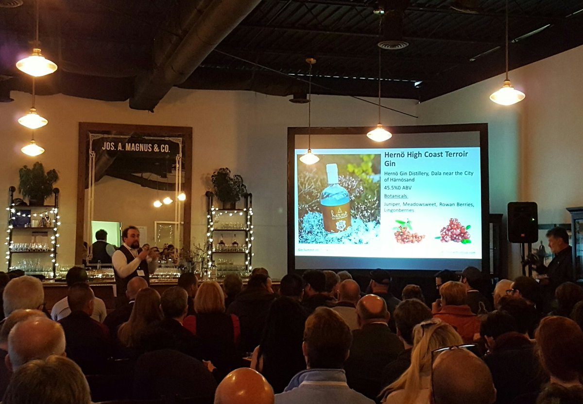 ginsummit's tweet photo. .@HernoGin High Coast Terroir #Gin being introduced to the #GinSummit https://t.co/u7ciE9n1id