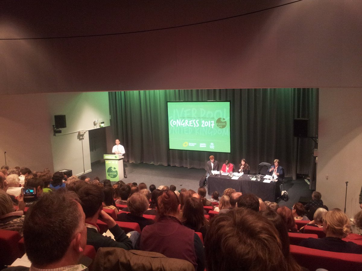 "We should be humble enough to recognise that we are interdependent" Great quote from panel on Britain + the EU at #Greens2017