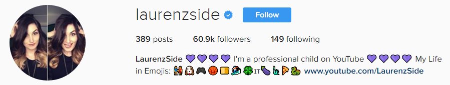 LaurenzSide's tweet photo. This better not be some super cruel April Fools joke but I FINALLY GOT VERIFIED ON @INSTAGRAM TODAY!!! 😱 https://t.co/JNhsW7vCF2 https://t.co/ufQxmwIzgM