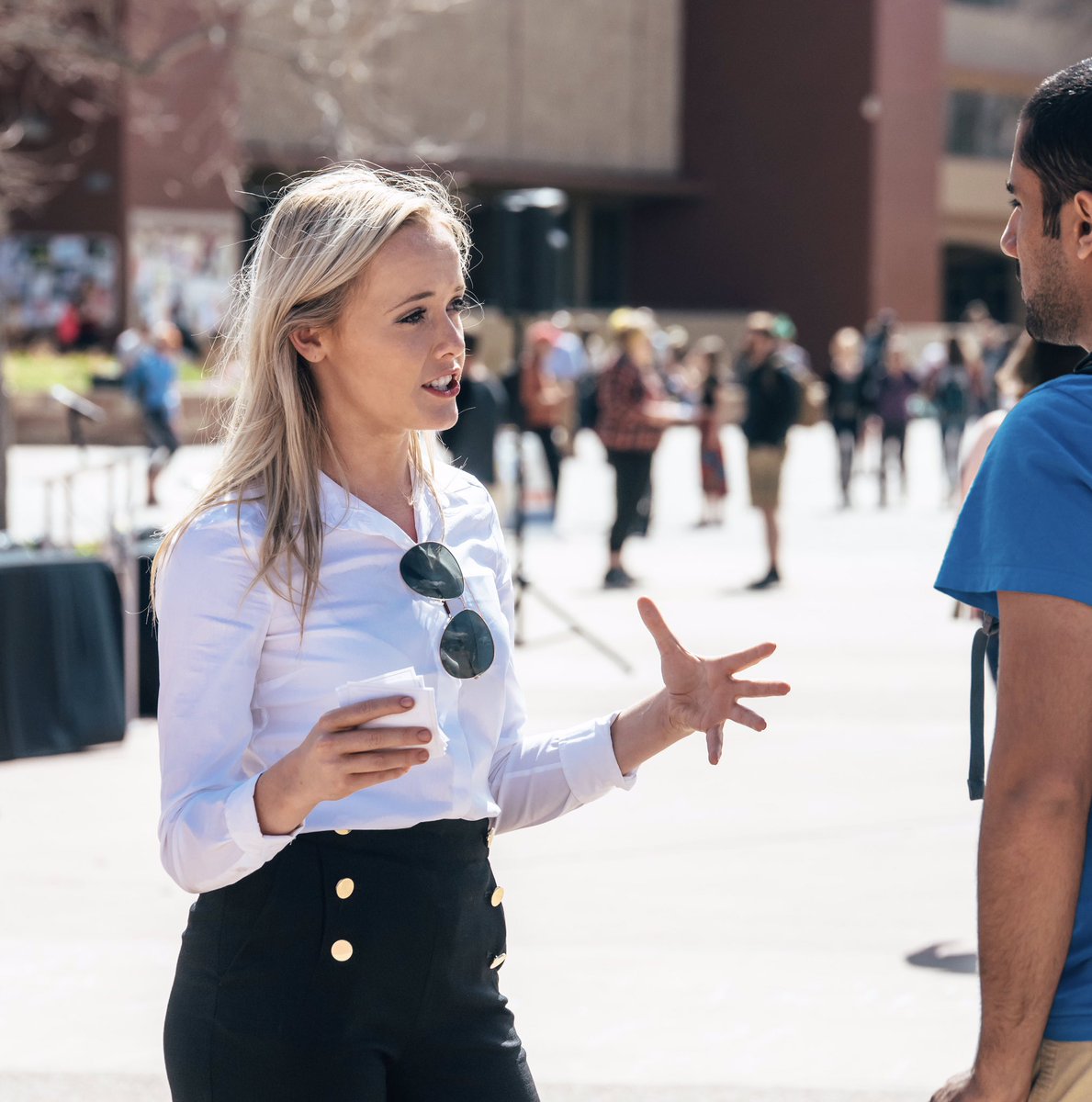 HaileyYuval's tweet photo. Under our administration city officials will solve the problems (U+2 😑) that affect CSU students, in a way that benefits all our fellow Rams https://t.co/9xoh5lR5nM
