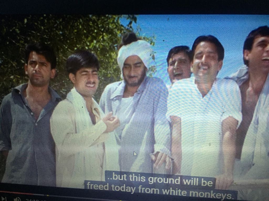 Watchng #BhagatSingh after long &amp; turns out its <a href="/ajaydevgn/">Ajay Devgn</a> bday! A v young &amp; handsome <a href="/WhoSunilGrover/">Sunil Grover</a> is in it too!