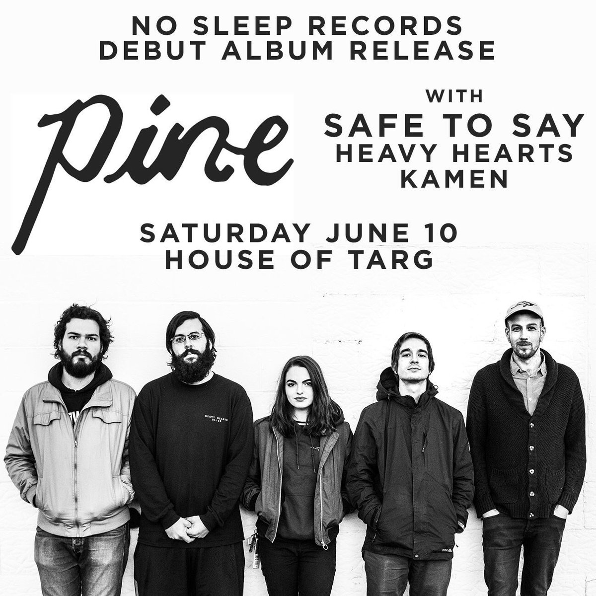 Very excited to be playing this with the likes of <a href="/heavyheartsband/">Heavy Hearts</a> @safetosaymusic and the mighty mighty <a href="/pineband/">PINE</a>