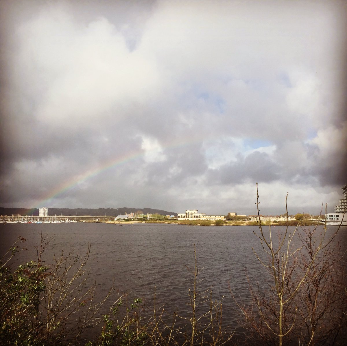 SeekAdv's tweet photo. Rainbow views from my outdoor gym 👌 #Cardiff #getoutside https://t.co/lJKC1xgvFb