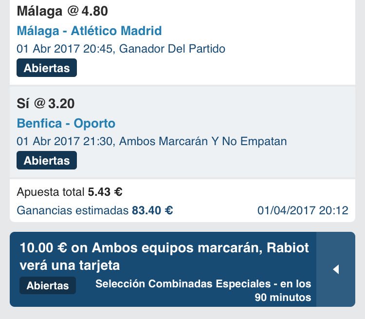 Pickscombinadas's tweet image. Llevo estas dos mas para hoy