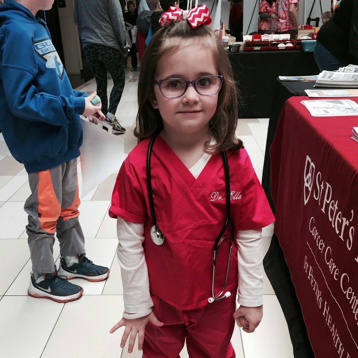SPHPnews's tweet photo. #SPHP Dr. Ella is in the house @Crossgates_Mall at #JTTB until 6 pm. #futureheroes #healthcare #caring #Doctors #nurses #technology #free https://t.co/bFJm6CN7tL