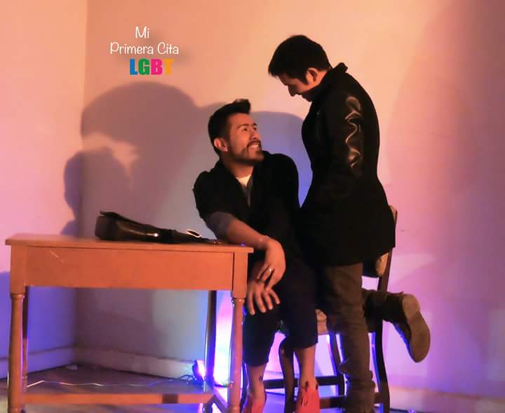 MiPCitaLGBT's tweet photo. Hoy Ellos los esperan en @RecintoAE a las 9pm. Pidan sus 2x1 en sus combos. #AmorEsAmor #JuntosHacemosTeatro https://t.co/lNWwqPLbR1