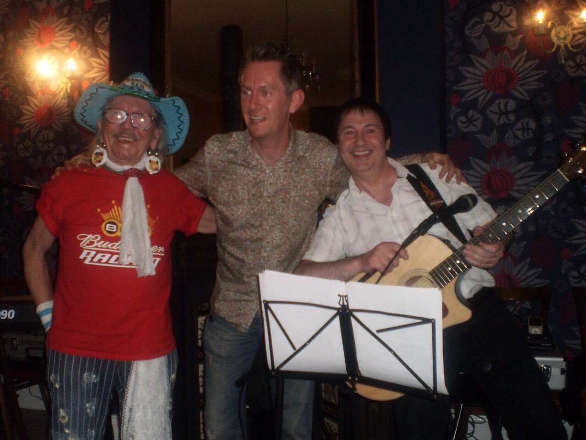 fayehatcher's tweet photo. Remember when Dancing Ken crashed our party @Knibbsey ??He was fantastic! What a legend ! #RIP https://t.co/BzVq0nlJZh