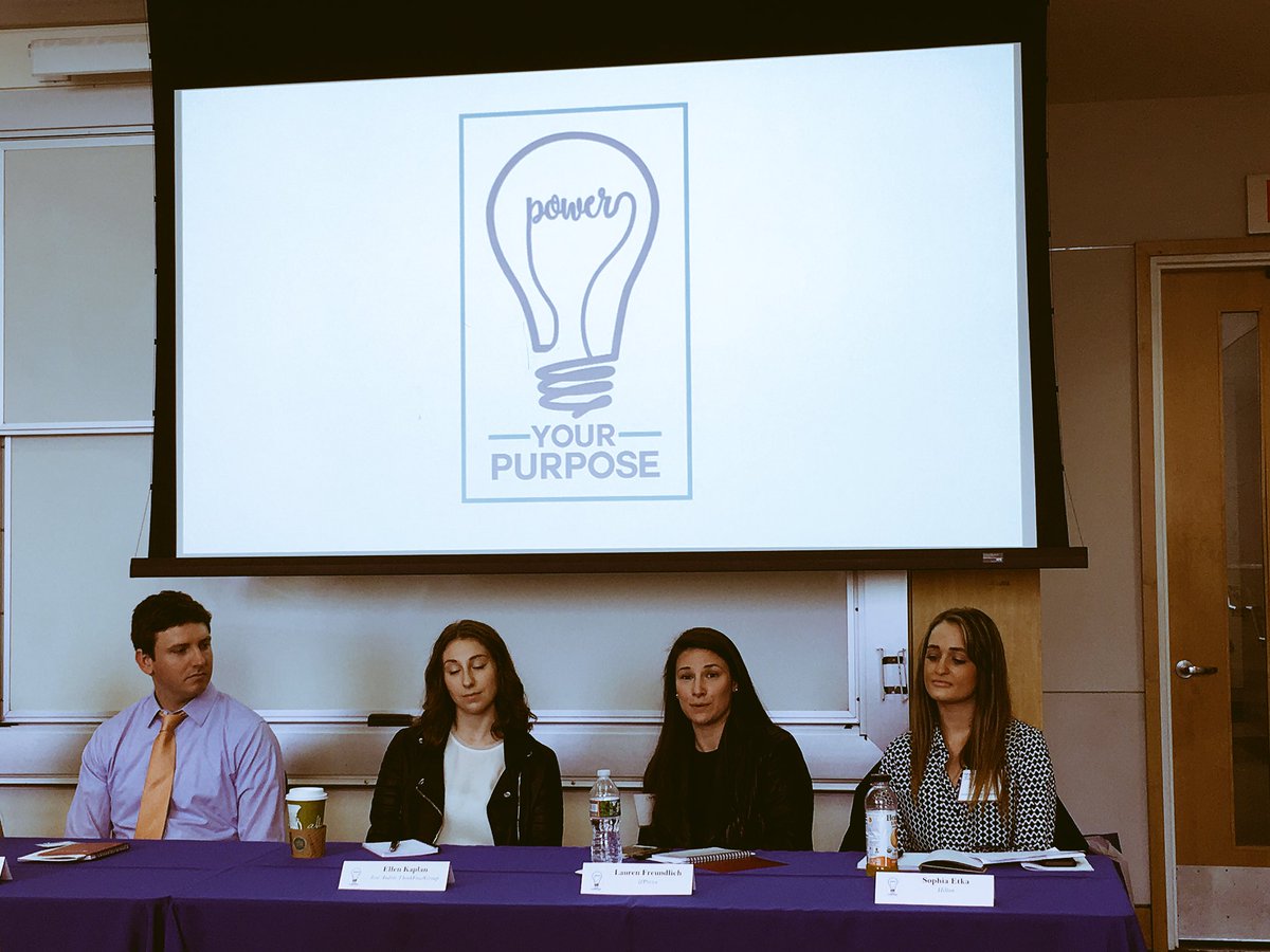 "Don't let perfect be the enemy of good" - <a href="/andpizza/">&pizza</a>'s Lauren Freundlich at today's <a href="/GWWIB/">GW Women In Business</a> food and hospitality panel. #PowerYourPurpose