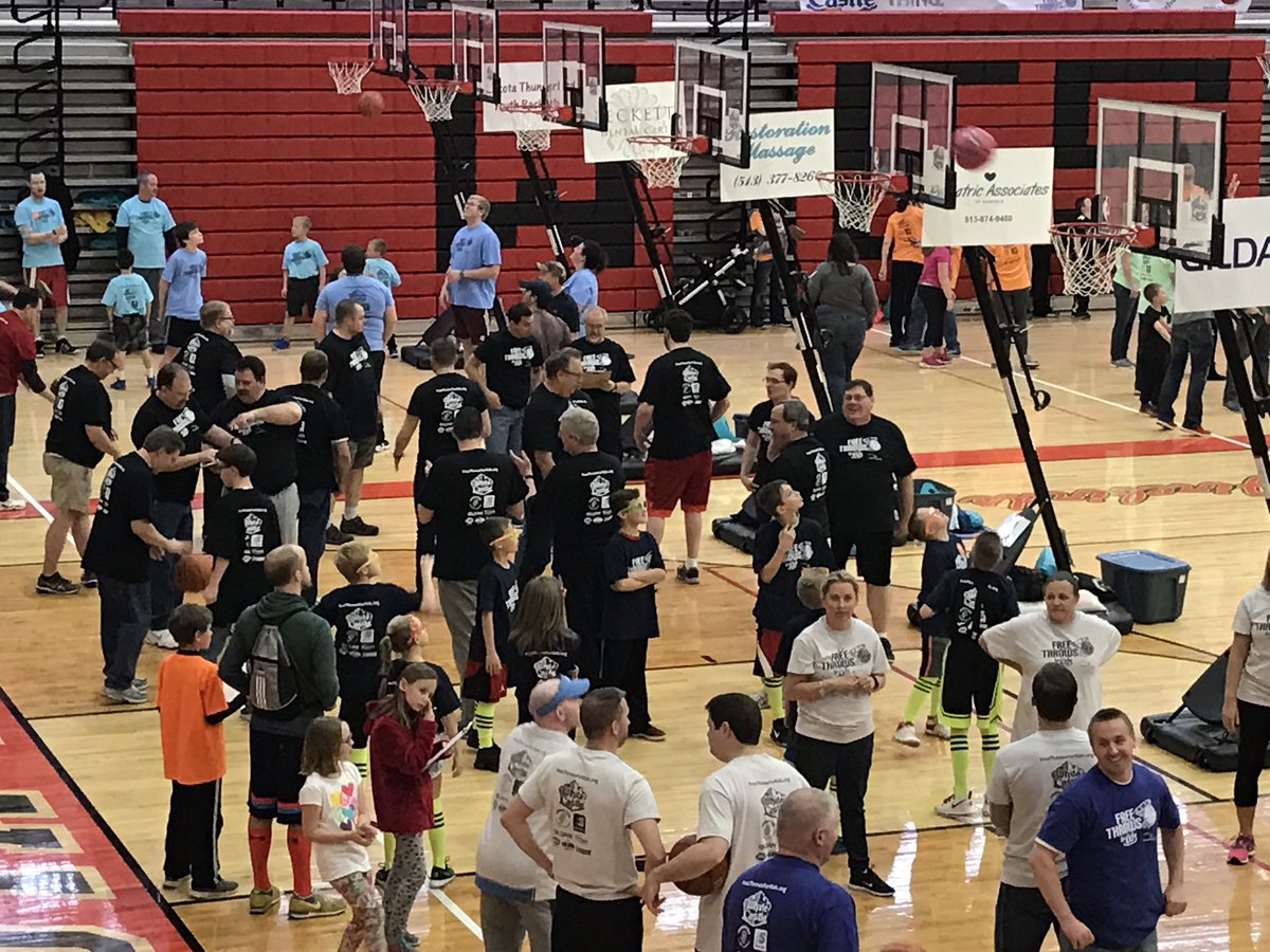 ecrosswlwt's tweet image. Free Throws For Kids fundraiser raised over $143,000 today which will help deliver 800 care bags to families at Children's Hospital. #FTFK