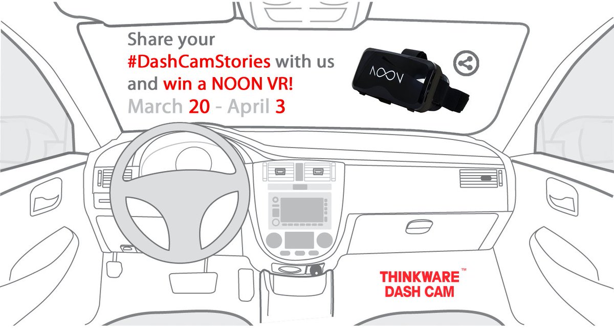 Thinkware's tweet photo. Don't forget! We're giving away a #NOONVR headset when you share #dashcamstories with us here: https://t.co/eKswNgQidd #contest #giveaway https://t.co/KmEP4KkqBn
