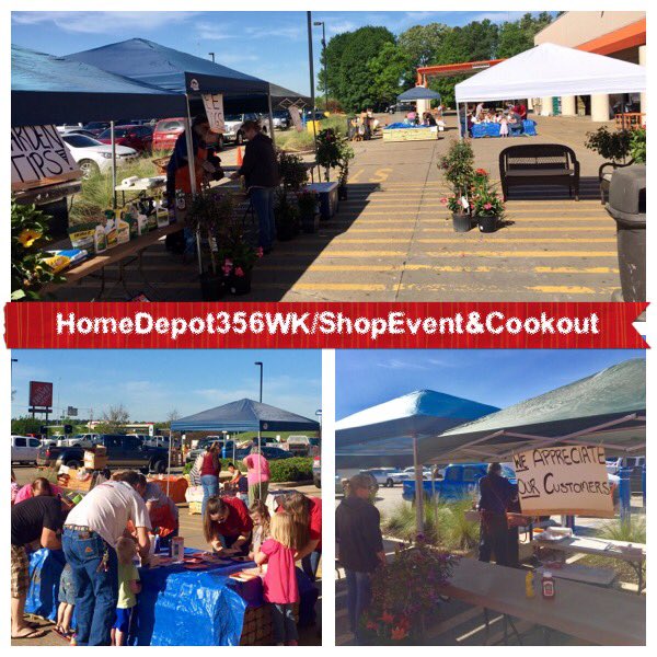 33jackparker's tweet photo. Gr8️⃣Day🌞@thehomedepot 3️⃣5️⃣6️⃣S'PortSpringBlkFri.Cookout&amp;WkShops🌭🔨Thx2️⃣Bill,Jana,&amp;Smitty #TrendingOrange #swbest https://t.co/6INrnJzUQs