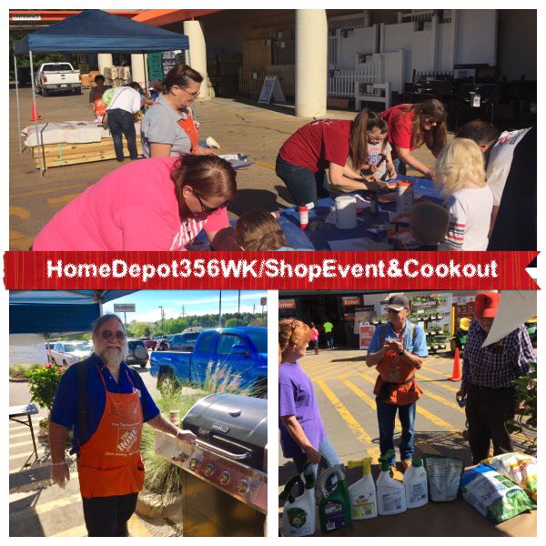 33jackparker's tweet photo. Gr8️⃣Day🌞@thehomedepot 3️⃣5️⃣6️⃣S'PortSpringBlkFri.Cookout&amp;WkShops🌭🔨Thx2️⃣Bill,Jana,&amp;Smitty #TrendingOrange #swbest https://t.co/6INrnJzUQs
