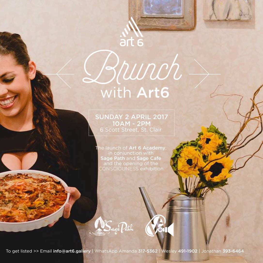 Tntapproved's tweet image. #Brunch with #Art6 is on tomorrow

#SagePath &amp;amp; #SageCafe
#consciouness #exhibition
#art #artist