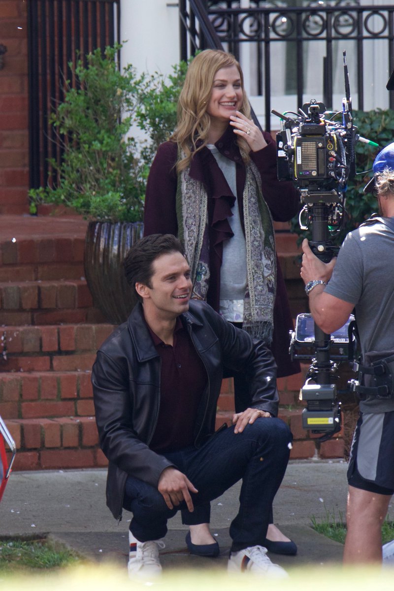 StanSebastianFR's tweet photo. 🎥Sebastian Stan on the set of "The Last Full Measure" with Alison Sudol on March 31st in Atlanta, Georgia. (https://t.co/VAsy7T7huP). https://t.co/h5gcyU4fQl