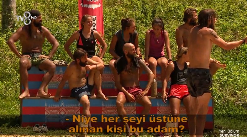 Furkan ve Ogeday atışırken Serhat araya girince ;

Tuğçe :" Niye her şeyi üstüne alınan kişi bu adam?"

#Survivor