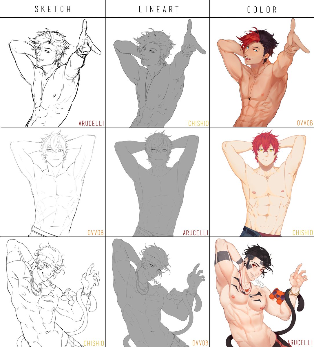 Welcoming the spring w some cute boys ✨✨???????? a switcharound collab done with @0vv0b and @ChishioNRNR !!! Ty for doing this w me guys ???