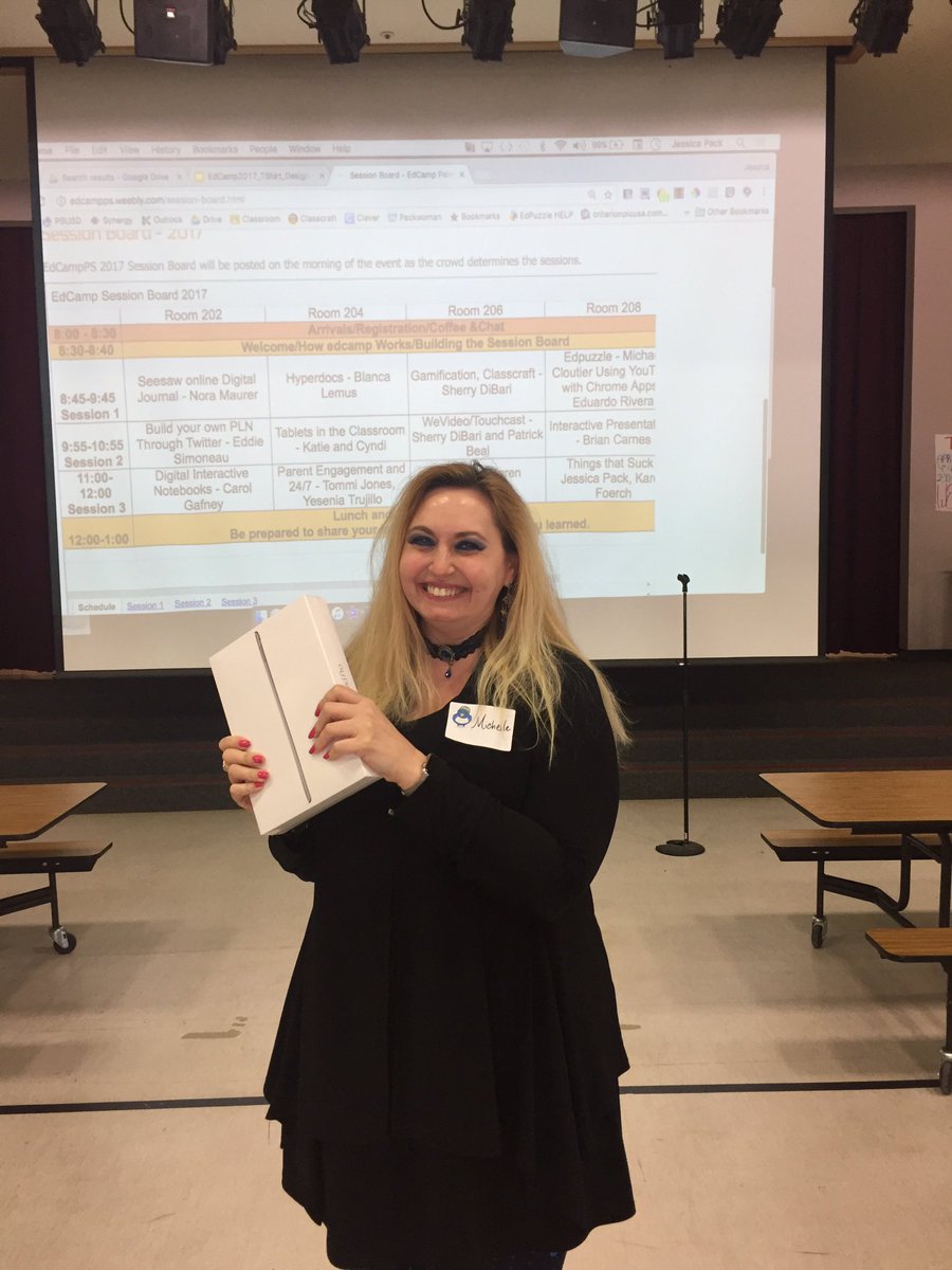 Msbpatel's tweet photo. EdCampPS Raffle prize- iPad Pro! #EdCampPS https://t.co/OA8i1QlBCF