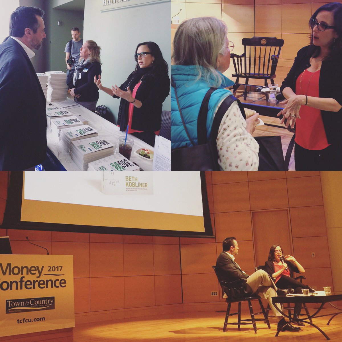 BethKobliner's tweet photo. Thanks to @TownCountryFCU for having me at their #MoneyConference2017! Great talking #MoneyGenius with #TCFCU CEO David Libby & attendees! https://t.co/oxtEGoQD9r