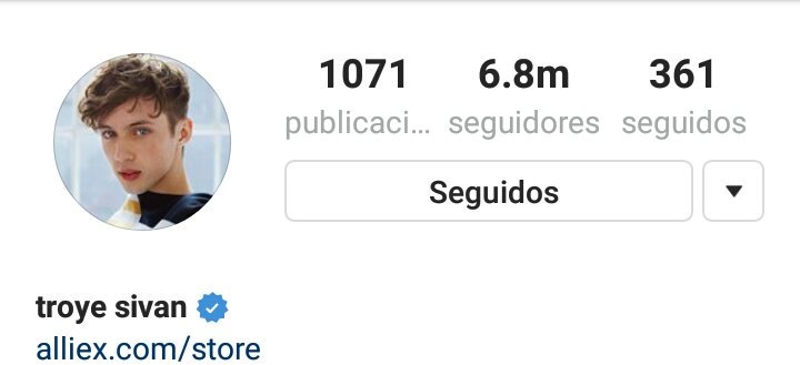 TS__Updates's tweet photo. #TSUD Troye a llegado a los 6.8 Millones de seguidores en IG! -Baby.T https://t.co/rzDB2jO1TI