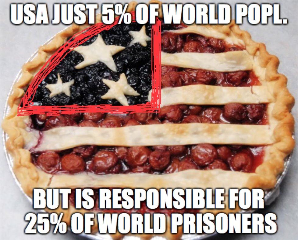 MIncarceration's tweet photo. The piece of the pie we should be concerned about #incarcerationandincapacitation https://t.co/VjJEQL07Qx