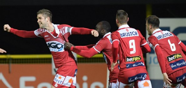 voetbalnieuwsbe's tweet photo. PO II B: Kortrijk rekent nu wel netjes met Moeskroen af #EupRoe #KvkRem #GnkLok https://t.co/exfIdZVkbN https://t.co/owUGt09qZ9