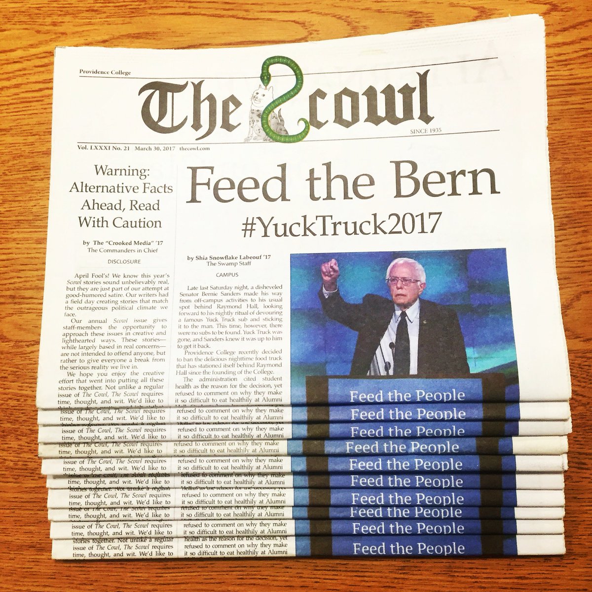 TheCowl's tweet photo. Happy April Fool's Day! Have yourself a good laugh by checking out this year's edition of The Scowl! https://t.co/qPZ5nkUKw8