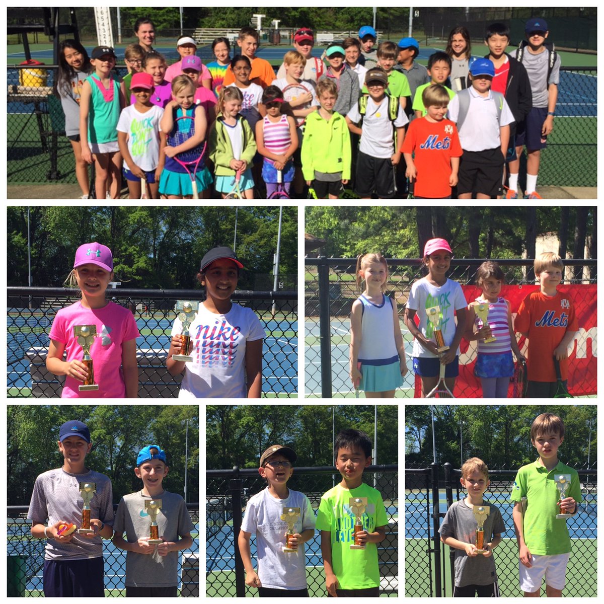 OConnorTennis's tweet image. Great day for the O'Connor Spring Challenger! Congrats to the winners: Abigail (g10), Amulya (8s), Luke (13&amp;amp;up), Ian (12s), and Beau (b10)