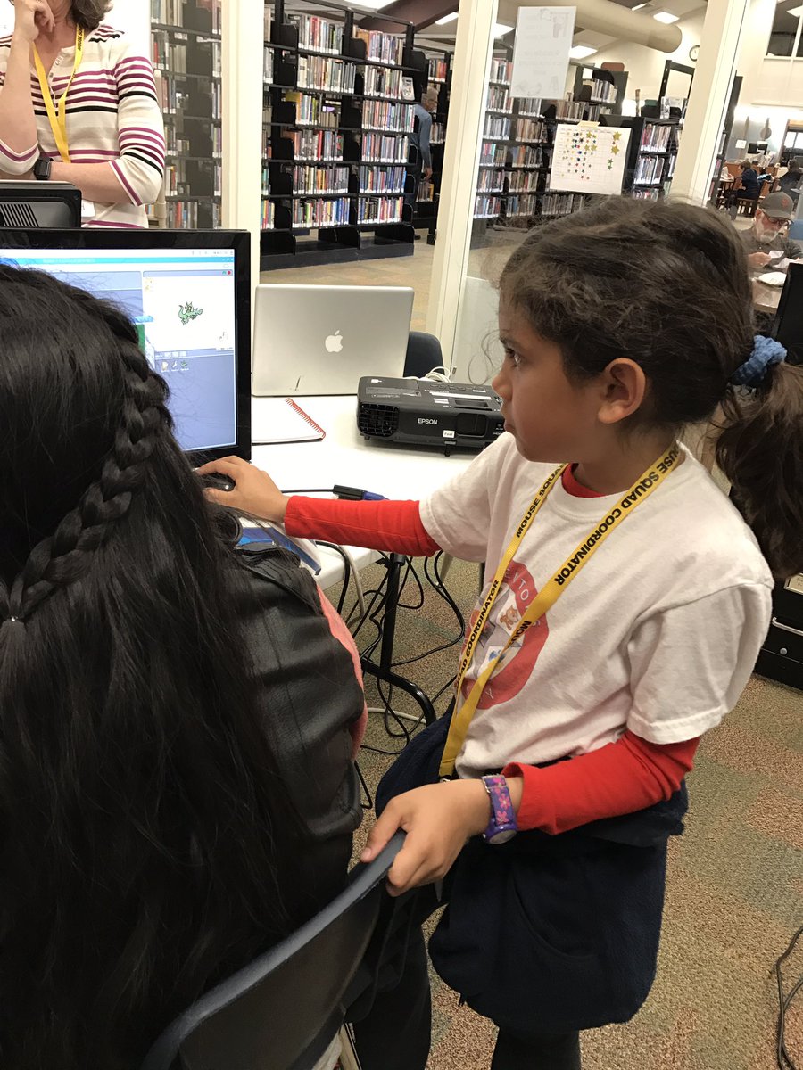 coacheagan's tweet photo. So awesome seeing girls from @FoothillGriffin @SunTerrace1 @Walnut_Acres on a Saturday at Inventors University teaching each other coding https://t.co/IqceNiEdJU