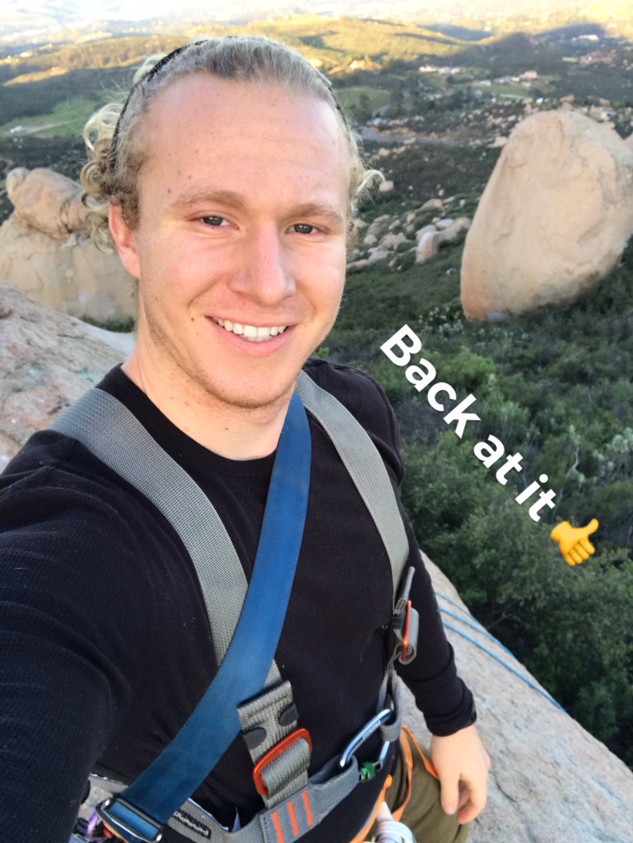 So good to be a back to my adventures! Ankle feels great 🙌 practiced ascending and descending on a static rope! #rockclimbing #Photography