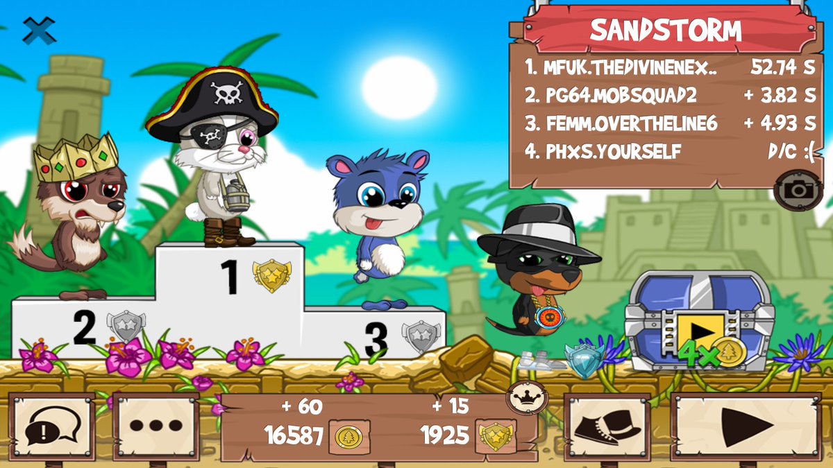 eyeMnumber1's tweet photo. Why you quit on me, dog! :( #funrun2 #Mobsquad2 #overtheline6 #Yourself https://t.co/9nd7JWedkX