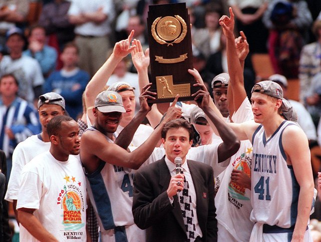 On this day in 1996 Cats win 6th NCAA title. UK set a championship game record (12) 3-pointers defeating Syracuse 76-67. #SchoolinSession
