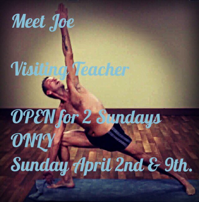 BYLimerick's tweet photo. Pop up Bikram Class this Sunday. 🔥Join Guest Teacher Joe Cuccaro in the hot room 🔥#sundayyoga #bikram #sweatitout https://t.co/MMLkVYHyzN