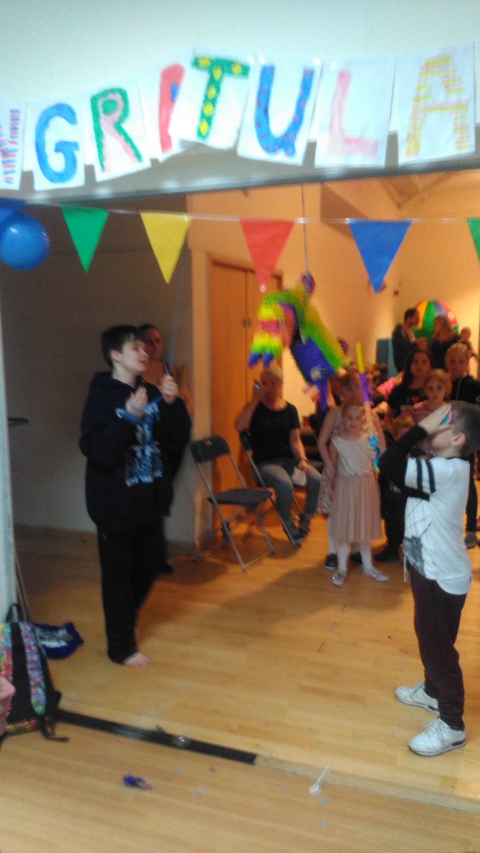 SRBCromer's tweet photo. Michaels end of treatment/birthday bash. @cromeracademy SRB students came to. Such good fun. #swimmingparty #pinata https://t.co/Kh9TMjIxOr