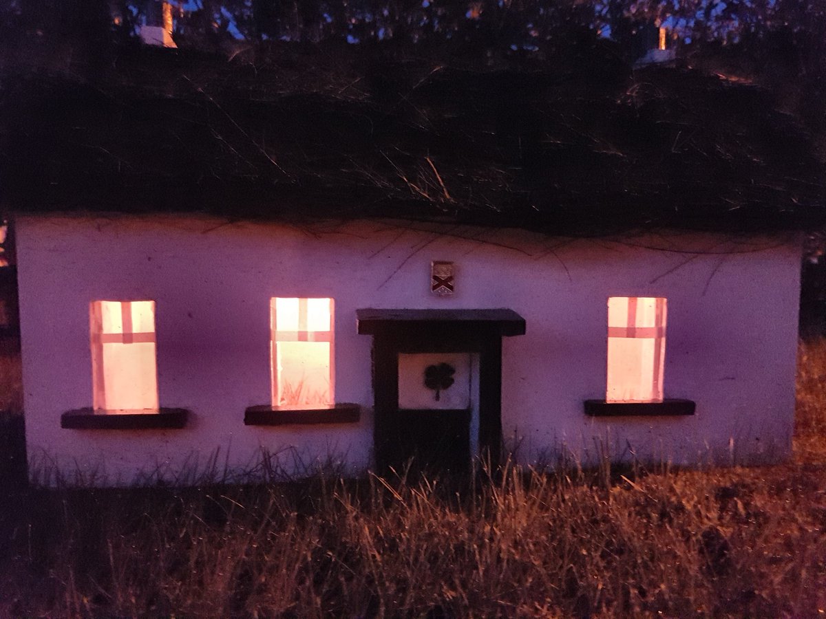 One of these beautifully crafted cottages will be up for grabs in the Rostrevor Men's Shed Easter raffle. Coming to a village near you.