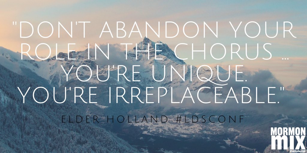MormonMix's tweet photo. #ElderHolland #LDSconf https://t.co/lJBdBmk70R