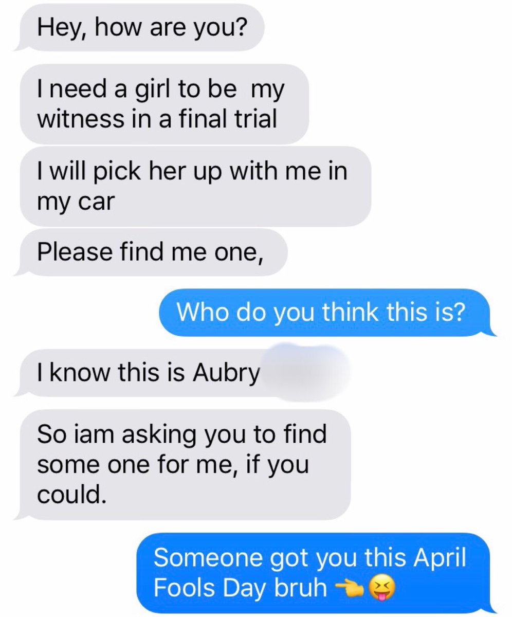 activeaubrey's tweet photo. Someone's weak attempt to fool me. Plz man I love trolling too! Who will win? #apirlfoolsday #saturdaymorning #trolls 😝🙈 https://t.co/lwQSdhh5yL