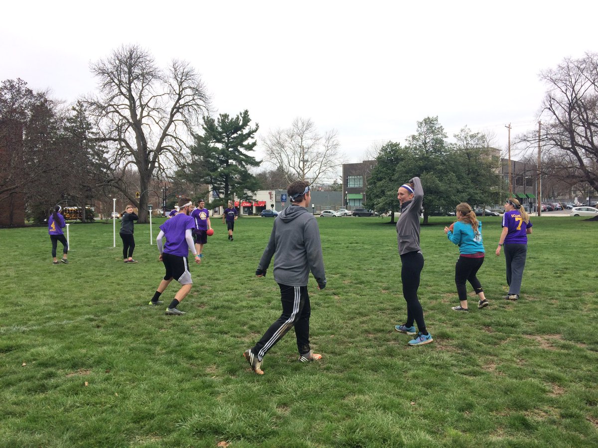 CapfamQuidditch's tweet photo. Playing with mixed Cap/Ashland teams for the final match! https://t.co/25VxuV3ASe