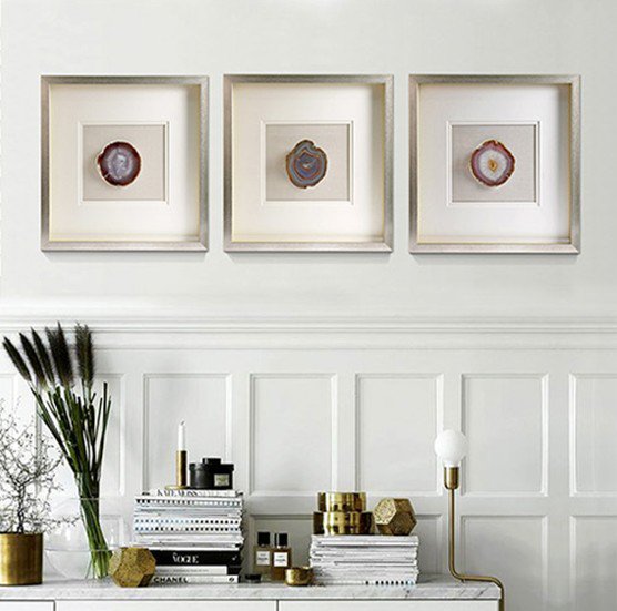 several stones, simple is nice ,the best choice for home decor #3Dshadowbox #walldecor #wallartwork #framedart #homeaccent #agatestone