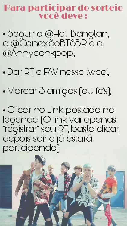 WingsBrazilBTS's tweet photo. [SORTEIO]
Imagens explicativas abaixo!
Link para clicar (vai te mandar pra alguma aba do twitter) - https://t.co/ud07JMyyR2

@ConexaoBTSBR https://t.co/rOeM5s14zS