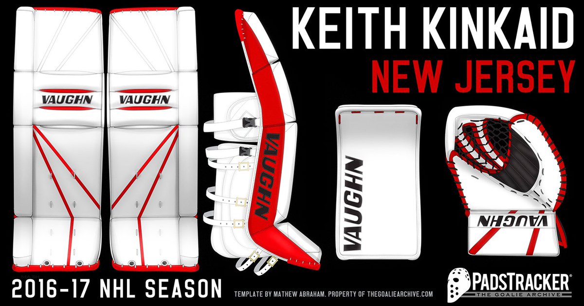 PadsTracker (@padstracker) on Twitter photo PadsTracker Update: Keith Kinkaid rocking a new colorway on his custom <a href="/VaughnHockey/">Vaughn Custom Sports</a> graphic. Definitely a nice clean look ! #PadsTracker PadsTracker Update: Keith Kinkaid rocking a new colorway on his custom <a href="/VaughnHockey/">Vaughn Custom Sports</a> graphic. Definitely a nice clean look ! #PadsTracker