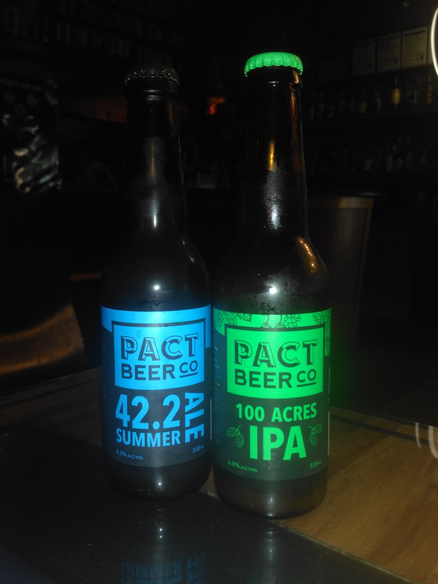 Thanks <a href="/PactBeer/">Pact Beer Co</a> for the new additions to our fridge! IPA and Summer Ale available now in the pub or for takeaway.  #craftbeer  #beer