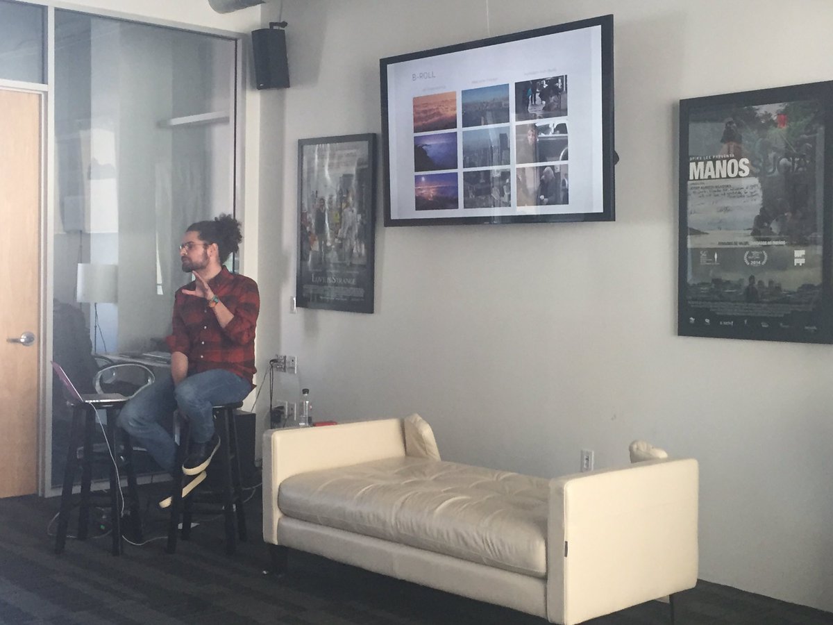 DFFest's tweet photo. Film resident @SFFILM director @franguijarro presenting his doc 10 years in making #mosesmovie and @storiesfog #breakingtaboo #homeless https://t.co/WireAR6gWo