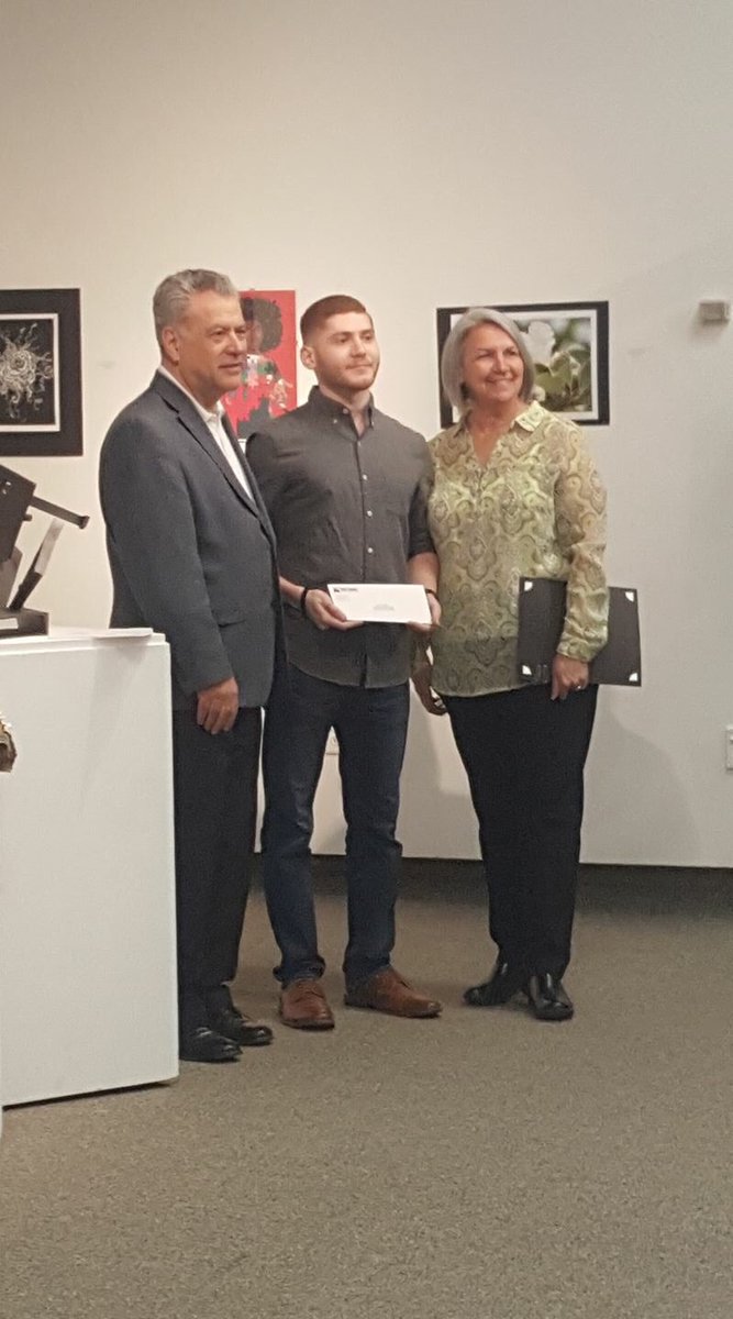 PMDFSU's tweet photo. Congratulations to our brother Joe Nader for being awarded an art scholarship today at the FSU art gallery opening! #fraternity #greeklife https://t.co/h3zFYjjUuJ