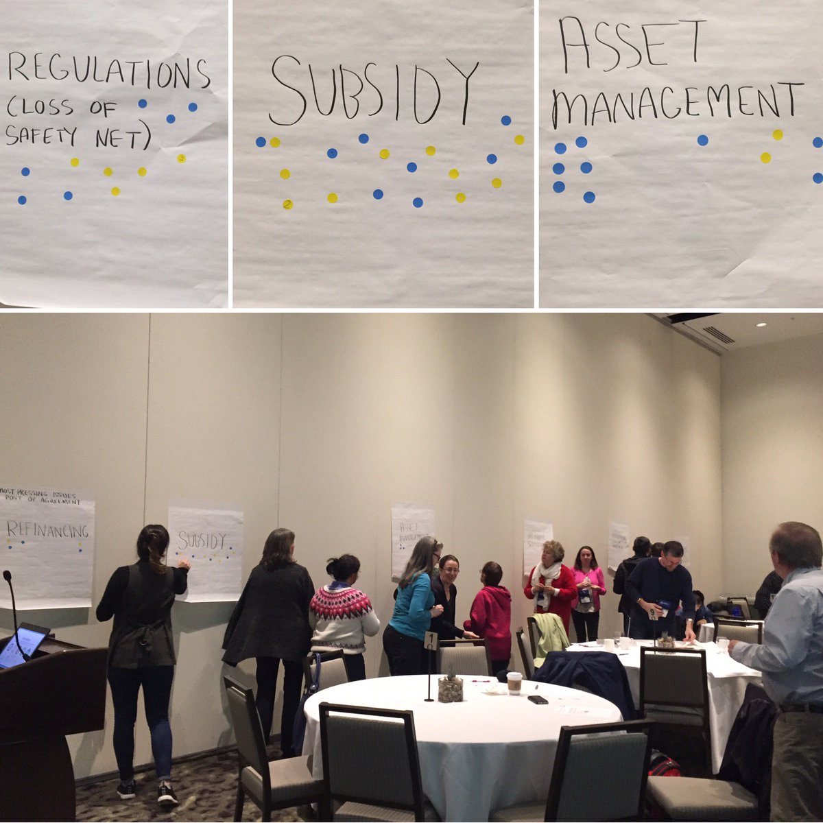 coho_management's tweet photo. Attendees voting on the what their most pressing issues are for #coops post OA in the #ChangingFinancials workshop #strongercommunities https://t.co/4NlscPnFM2