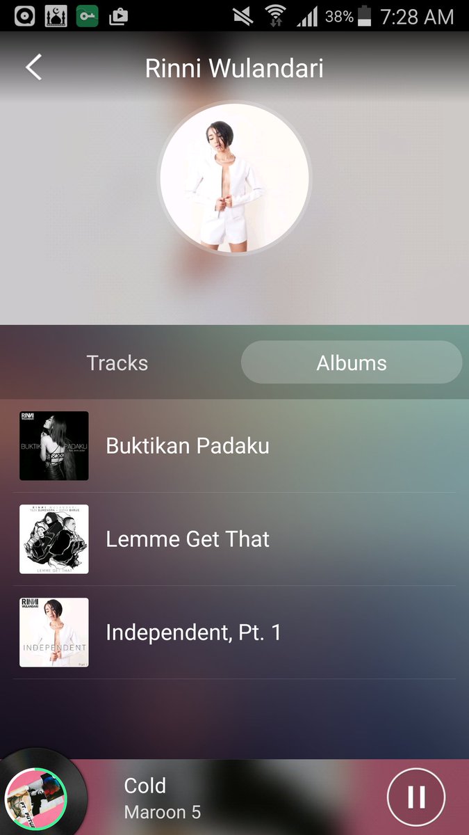 RinniFans's tweet photo. Yeay! @rinni_w 's album back on @JOOX_ID cc: @dahliawijaya @GP_Record  
Independent Part 2 belum ada https://t.co/3AufEujt6u