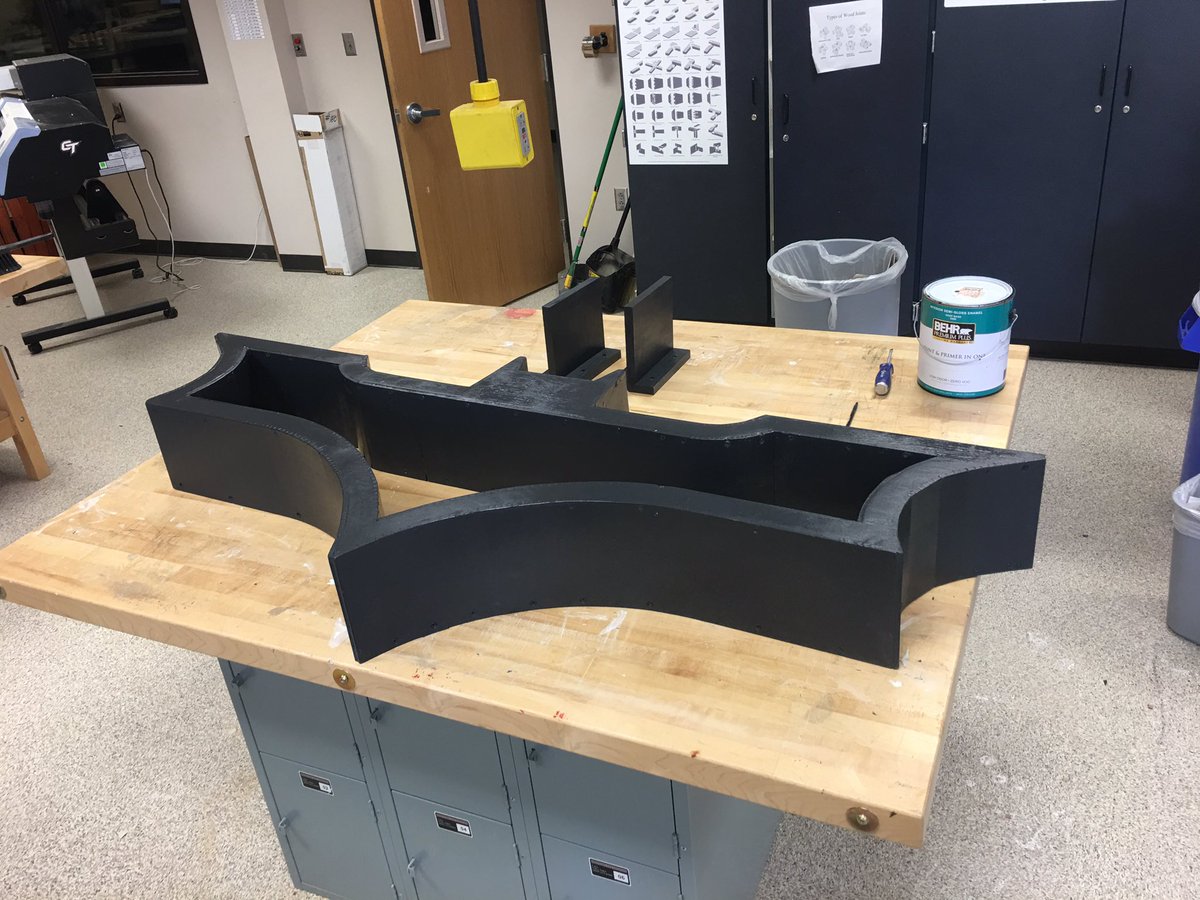 CTfablab's tweet photo. New Batman bookshelf in @CTHS_Library designed and fabricated by @rthapa10 #ibdesigntech https://t.co/Ly7Zx9KDav