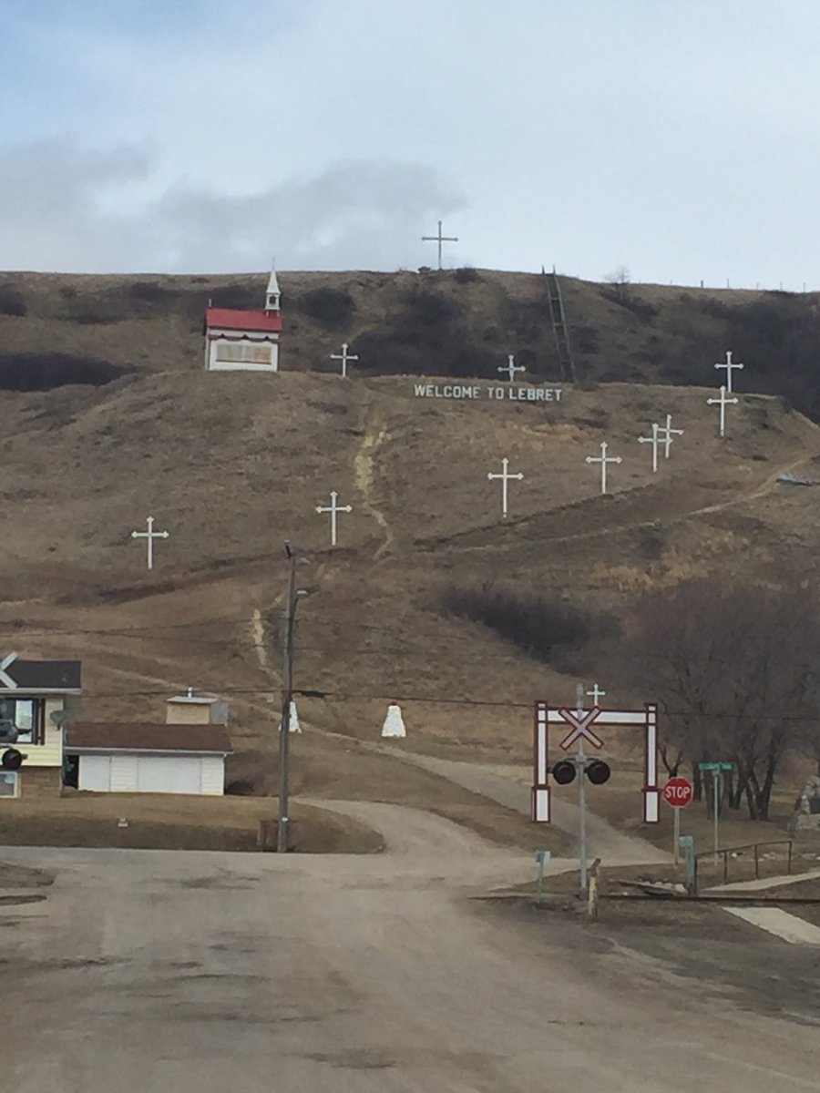 MissJScherle's tweet photo. Visited Lebret and the site of the Lebret Residential School! Powerful!  #ECCULandExperience https://t.co/kdXKnqGA4U